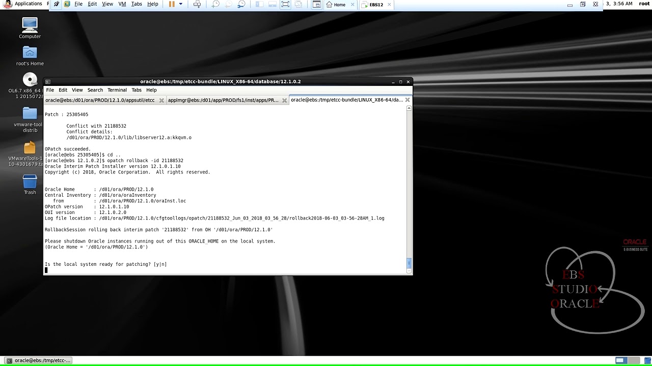 patches have conflicts|OPatch|EBS R12.2.X