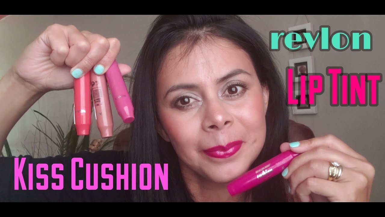 Revlon Kiss|Cushion Lip Tint Swatches.      NO me Gusta...