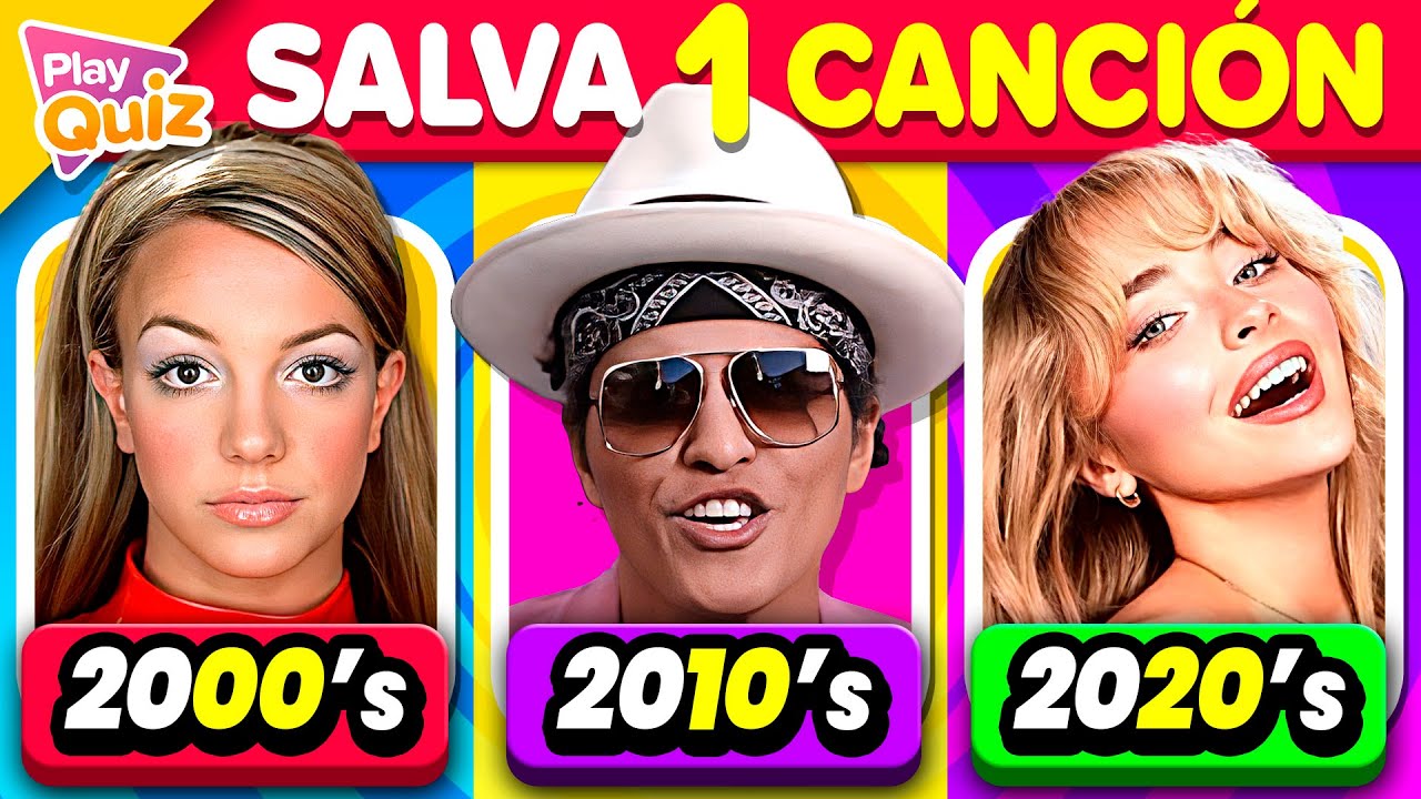 Salva 1 Canción del 2000 Vs 2010 Vs 2020 🎸🔊🤔 ¿Qué Canción Prefieres? |  Play Quiz de Música