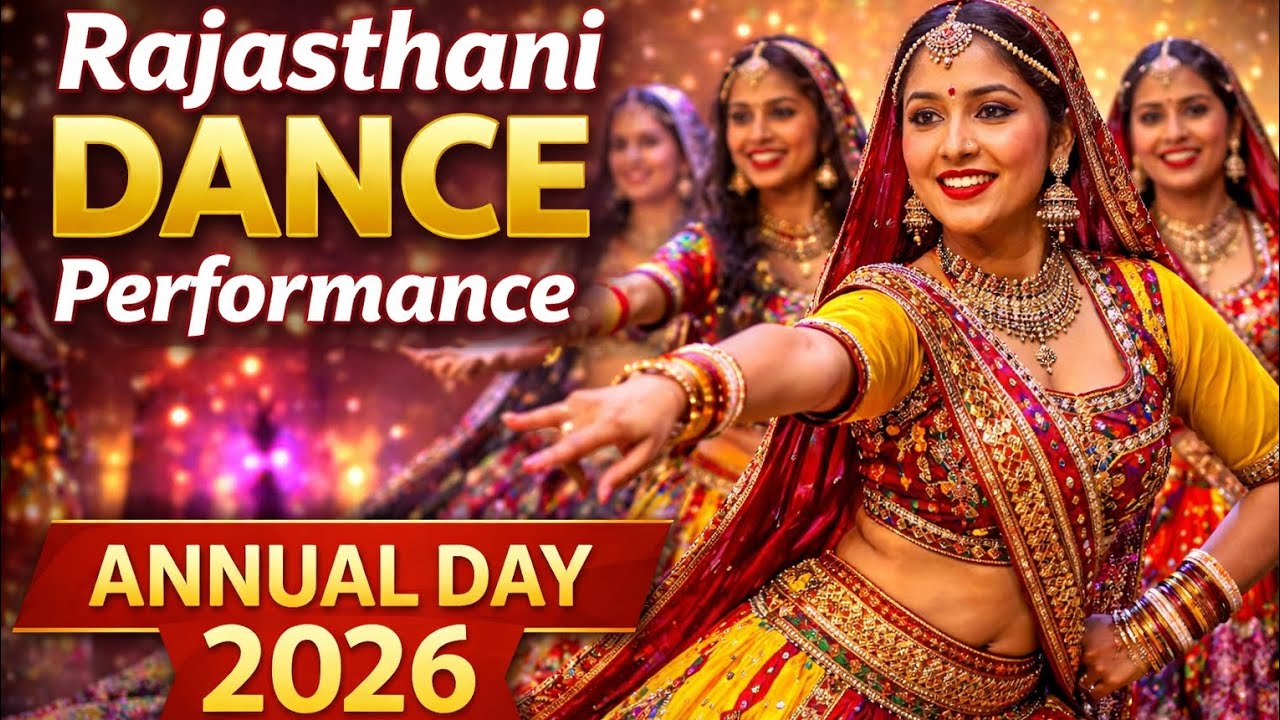 Rajasthani Folk Dance Performance | Annual Day 2026 | Cultural Program Highlight