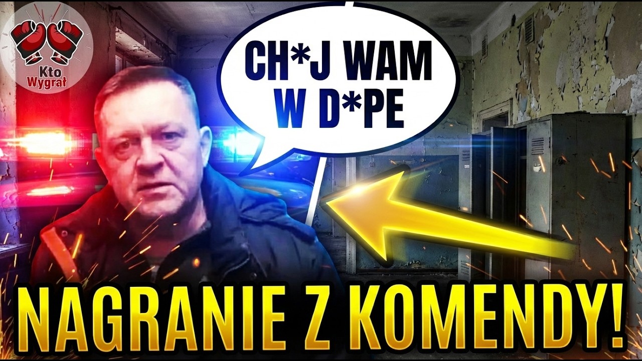 WAŻNE! Policjant ZAŁAMAŁ SIĘ na Służbie! Wulgarne NAGRANIE Z KOMENDY