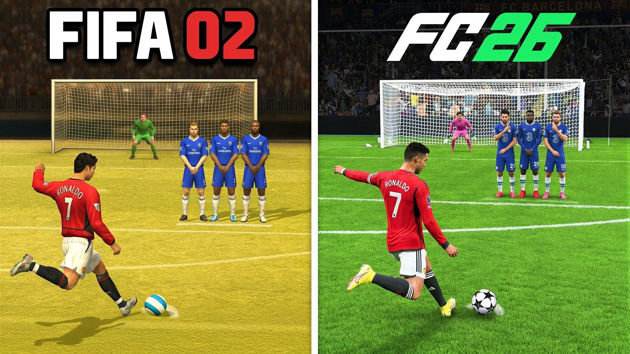 Scoring 1 Ronaldo Free Kick in Every FIFA