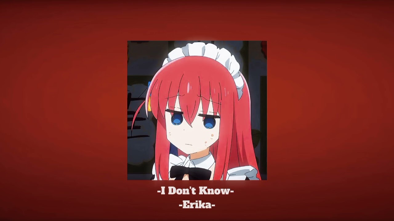 I  Don't Know - Erika (speed up & reverb)