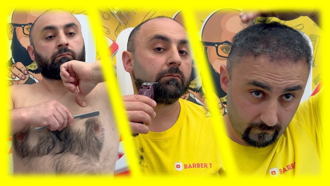 Crazy Transformation: Using Chest Hair as a New Hairdo!