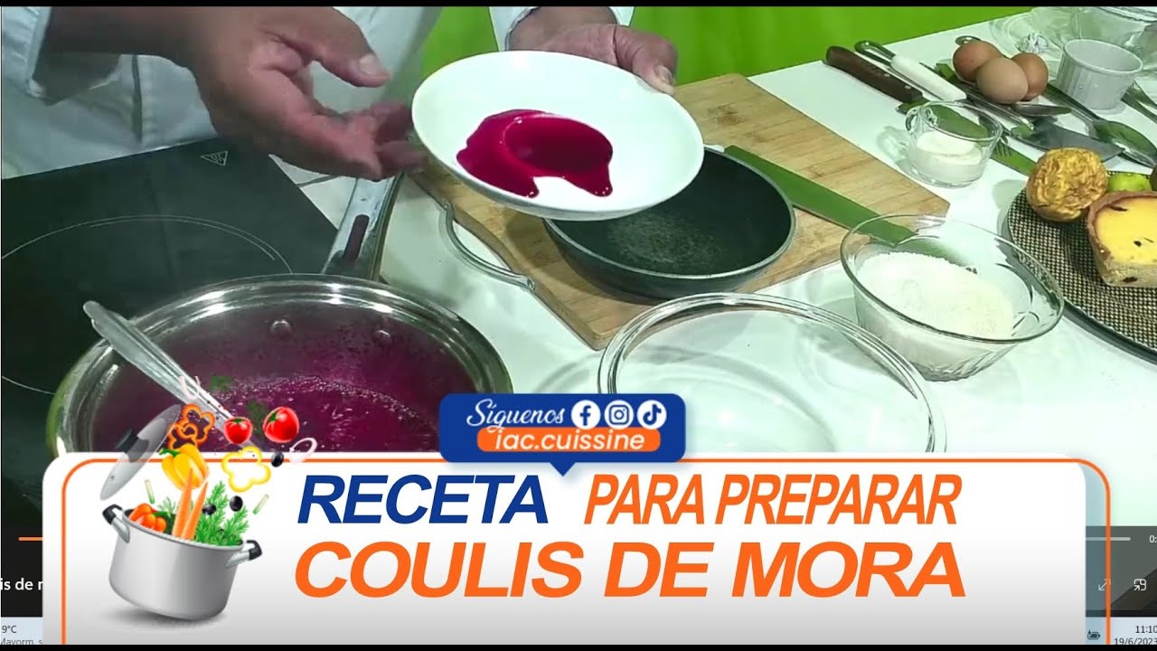 Receta para PREPARAR COULIS DE MORA
