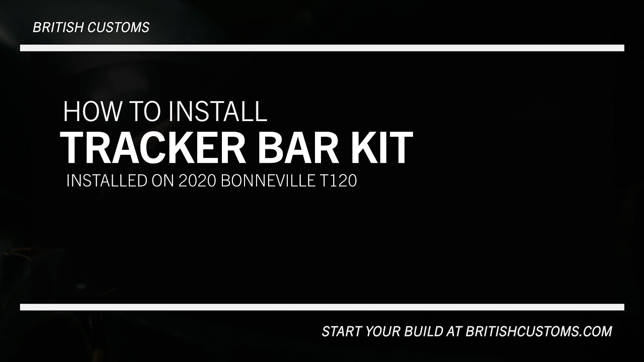 How to install Tracker Bar Kit for Triumph Bonneville T100/T120
