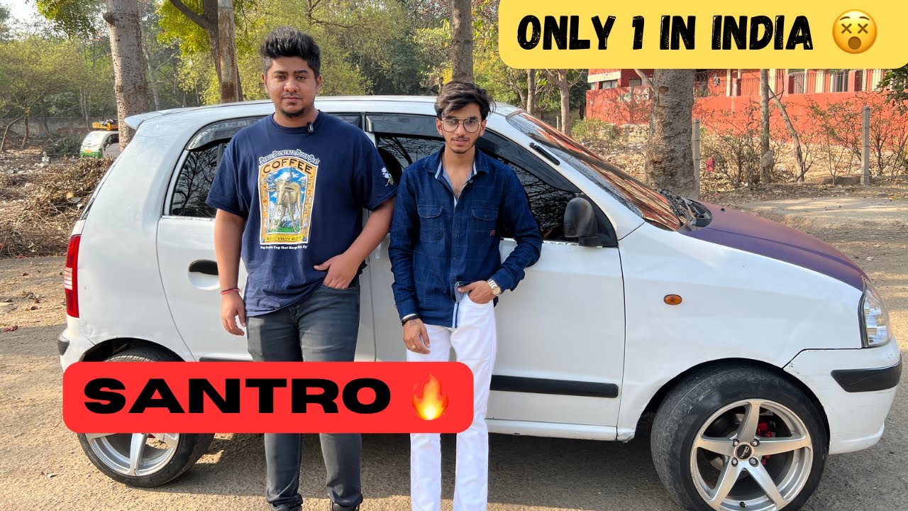 Modified Santro | Aisi Hyundai Santro Kabhi Dekhi Hai 😵 | Alloy Wheel | Loudest Santro |