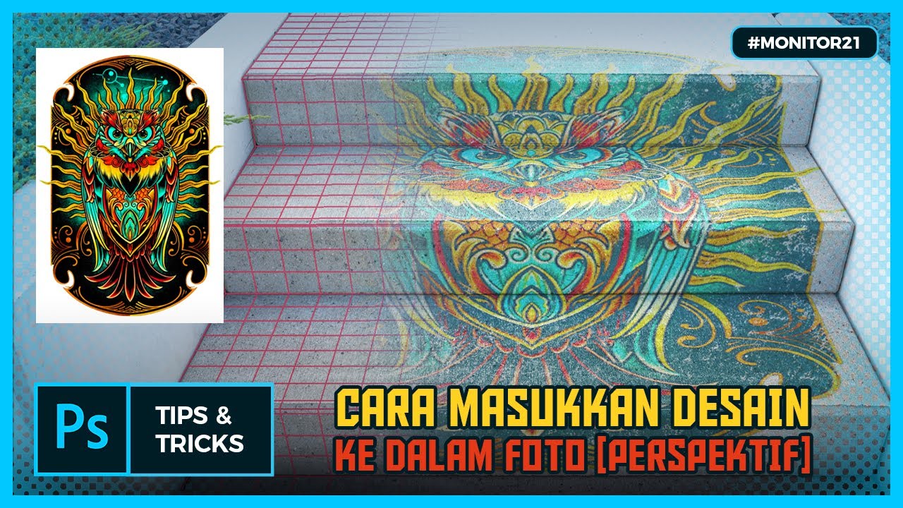CARA MASUKKAN GAMBAR KE BIDANG PERSPEKTIF (VANISHING POINT PHOTOSHOP TUTORIAL)