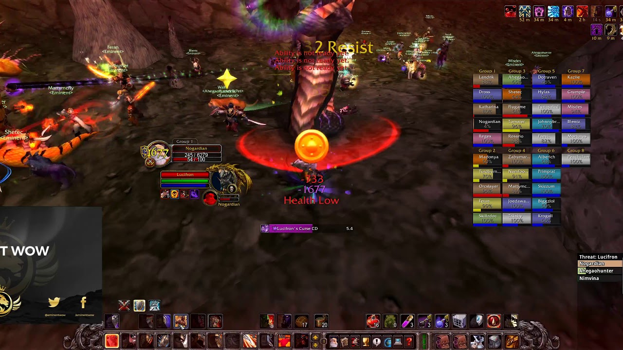 [Kromcrush][Eminent] Main Tank - Lucifron WoW Classic