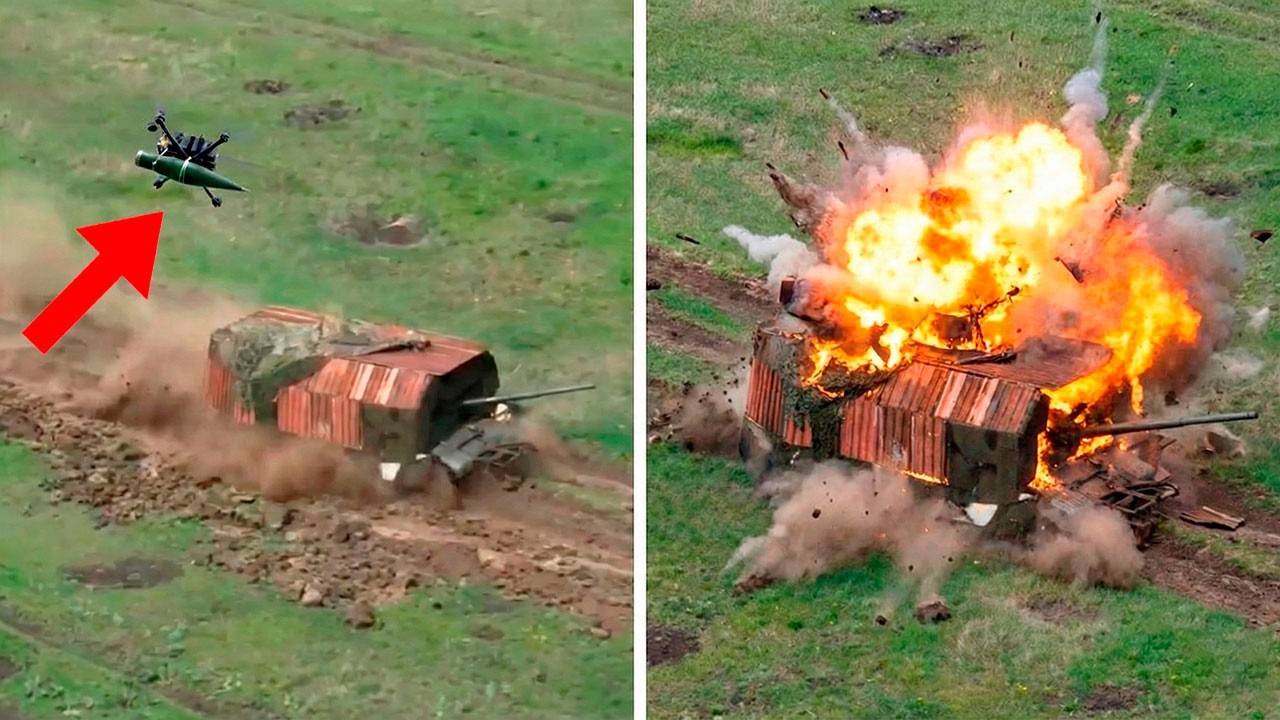 Así es como un Dron Ucraniano REVENTÓ el 
