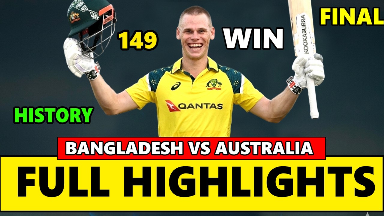 Full Highlights | Australia vs Bangladesh 3rd Odi Match 2026 | Cooper Connolly Batting Highlights