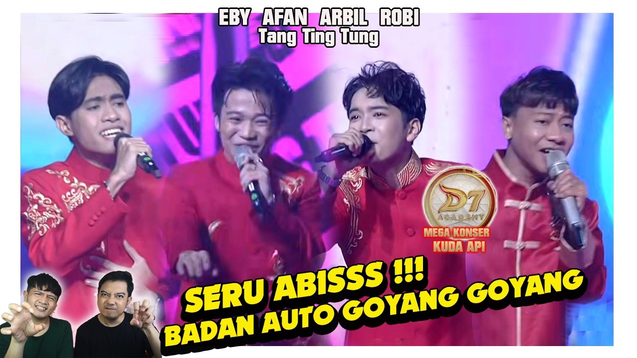Lucu lucu gemas. Tang Ting Tung, Afan, Eby, Arbil, & Robi. Badan auto joged