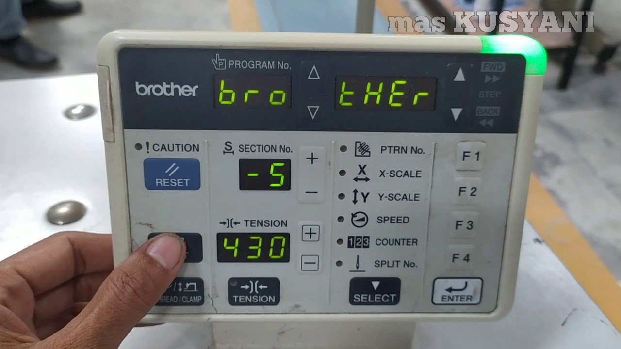Cara Merubah Posisi Sepatu Kekiri/Kanan BROTHER KE-430F