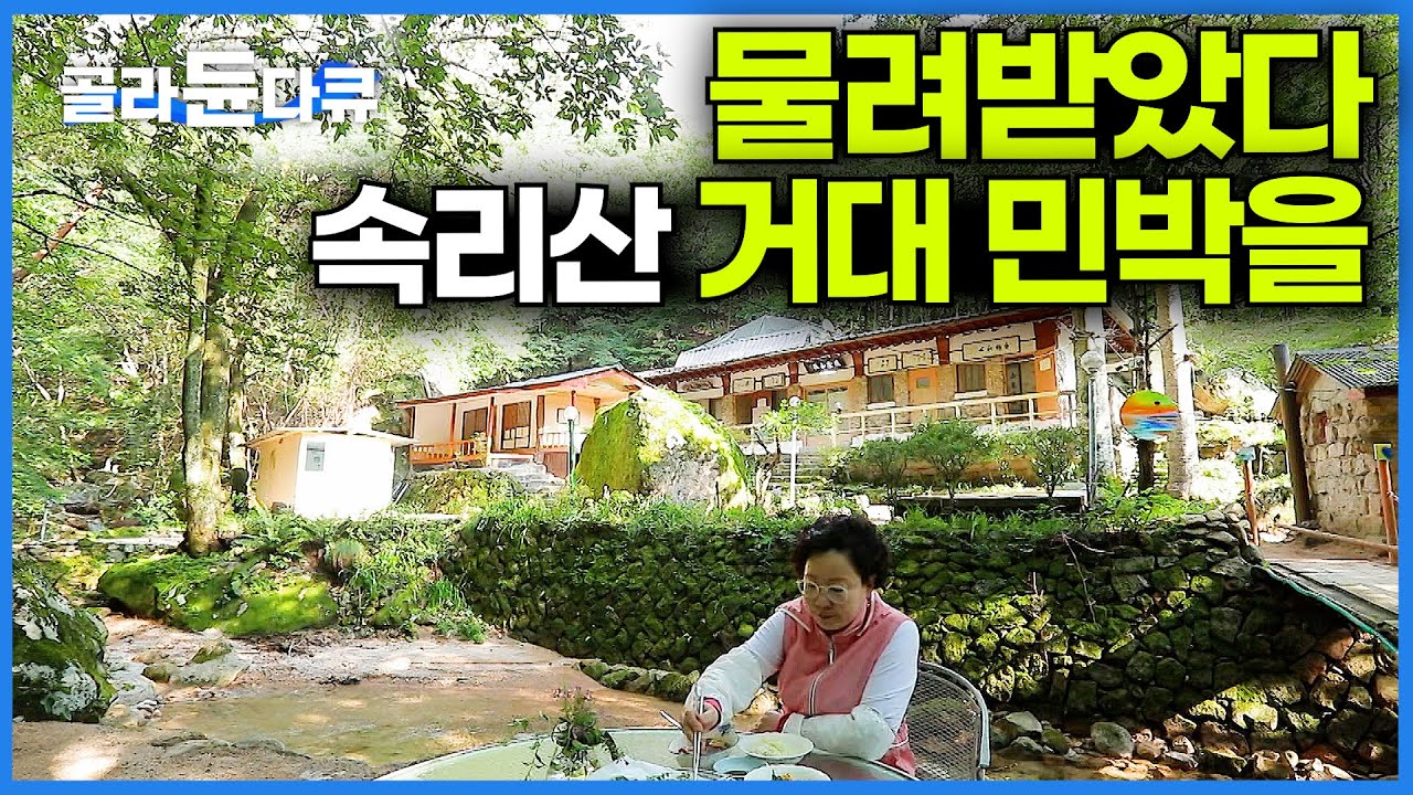 깊은 산골. 오래된 거대 산장을 물려받았다.. 어느 날 속리산 민박 사장님이 된 여자 이야기│한국기행│#골라듄다큐