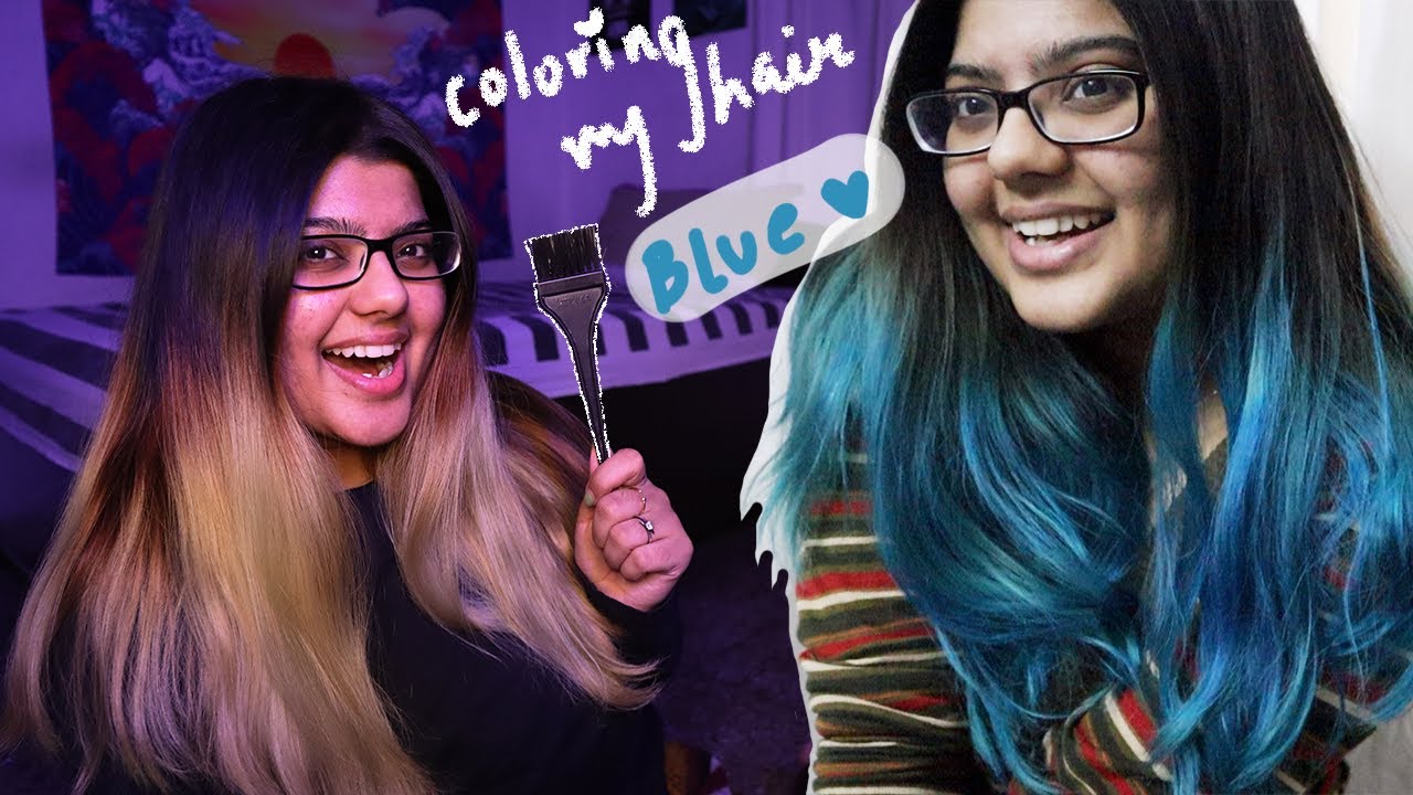 Dyeing my hair BLUE to spice up your week ( using Streax Professional - Wonder Blue ) 💙
