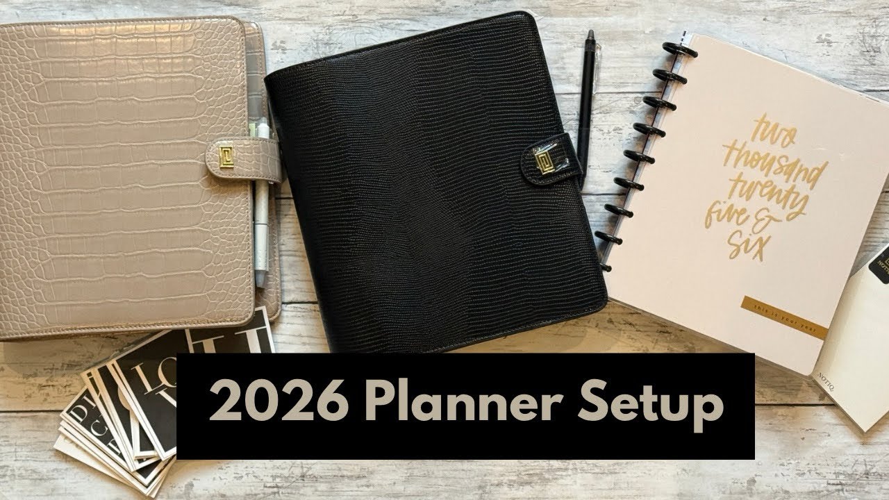 2026 Planner Setup @NOTIQBrand @JanesAgenda @TheHappyPlannerChannel 