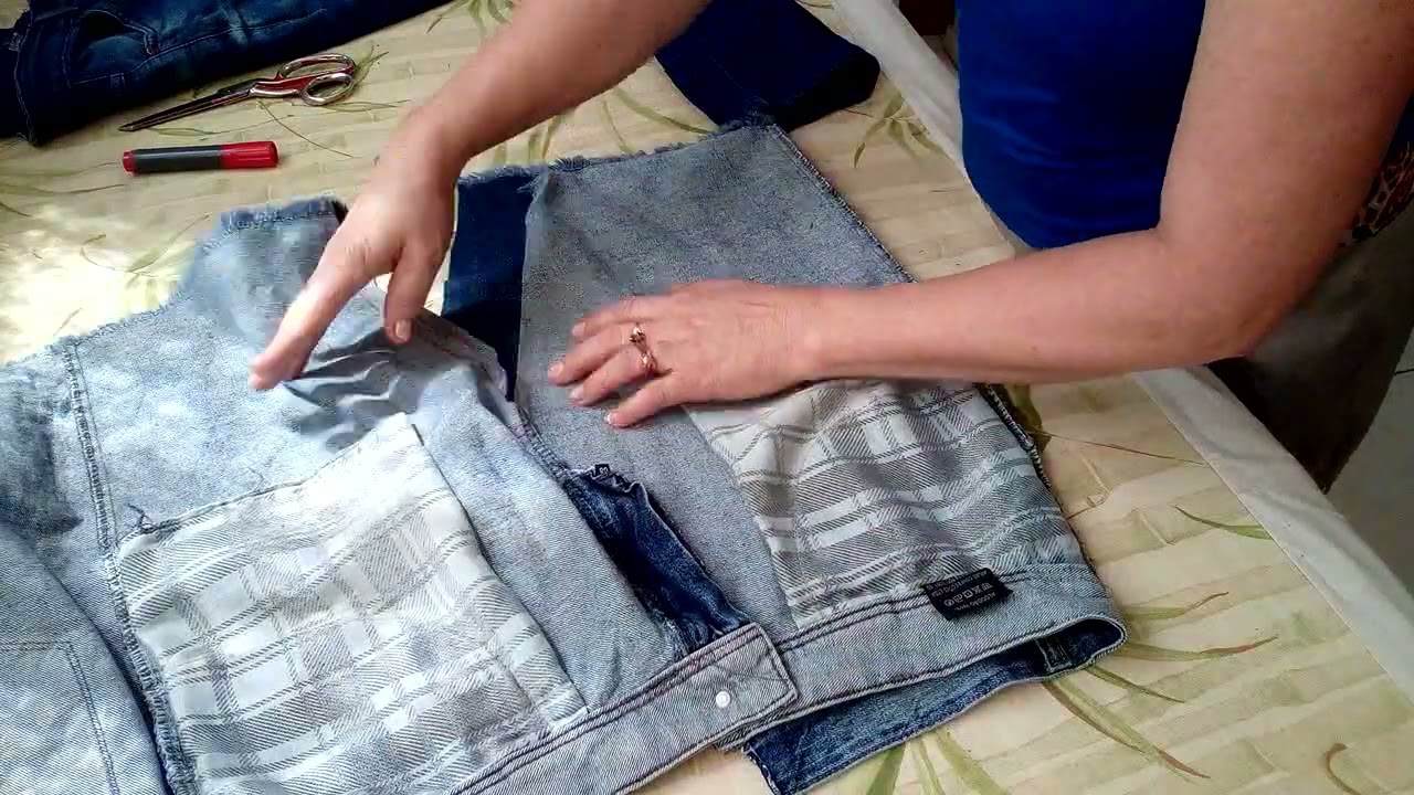 diminua sua bermuda (shorts) de tamanho: transformei do 46 para o 40, (ajuste passo a passo)