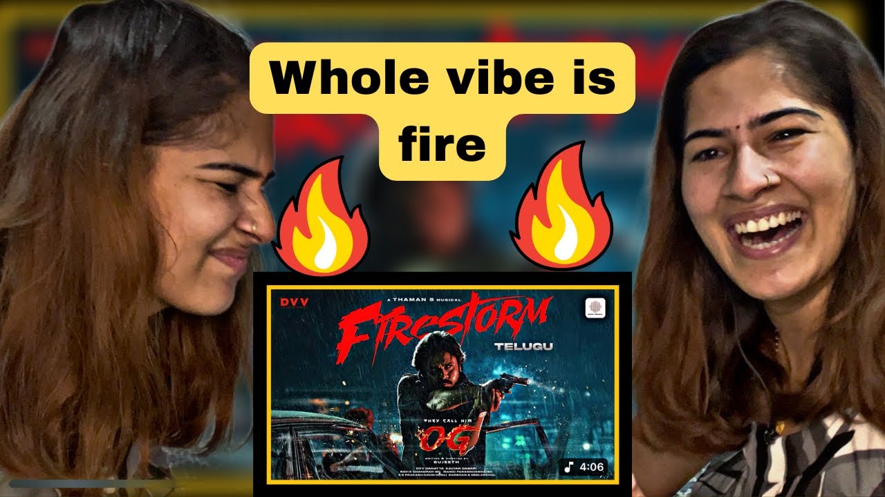 Pahadi girl reaction on They Call Him OG - Firestorm🔥Lyric Video | Pawan Kalyan |