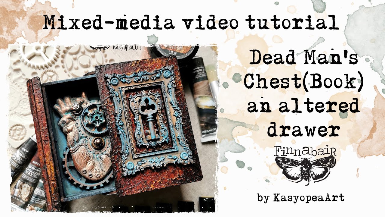 Mixed Media Altered Book-Drawer 