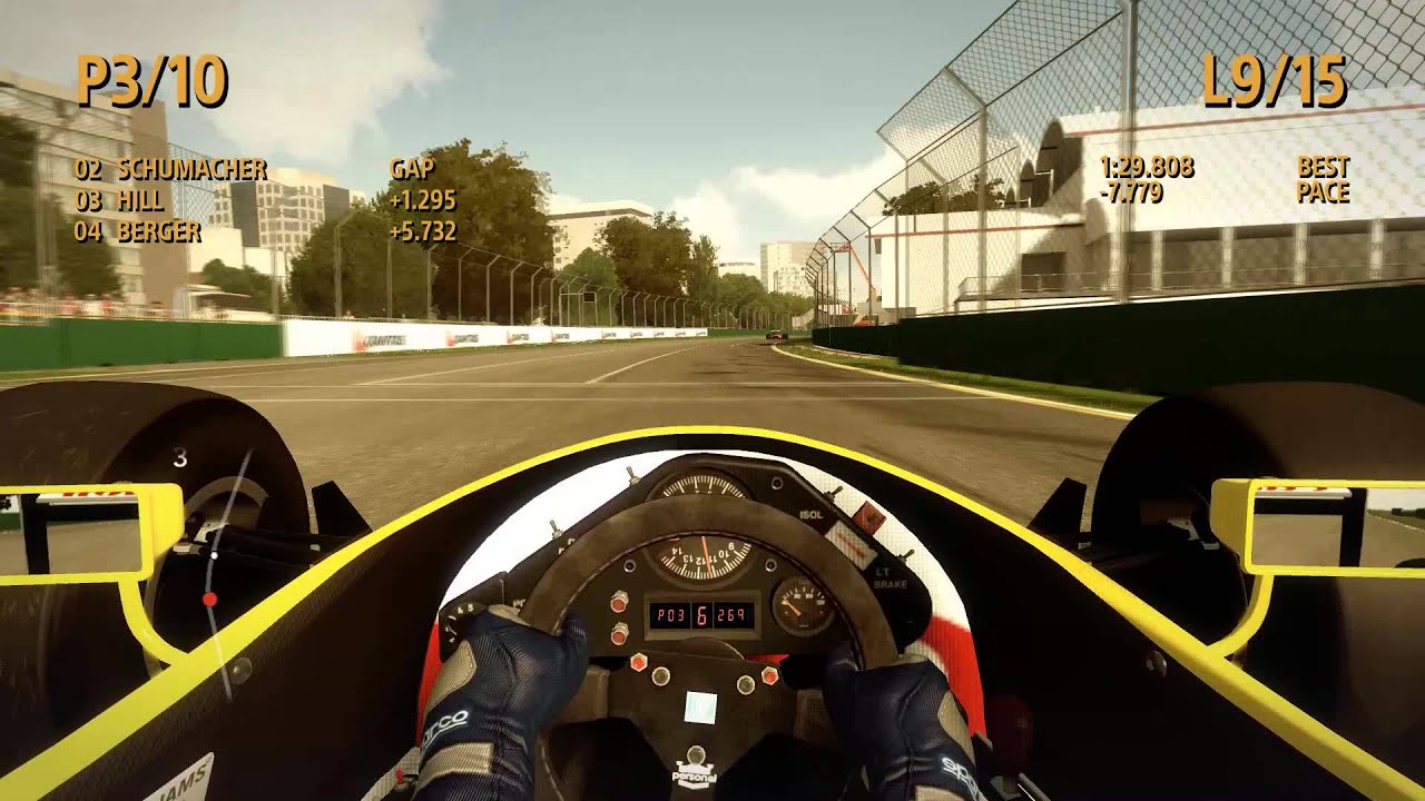 F1 2013: Classic Edition 1988 Williams FW12 Chasing a Ferrari