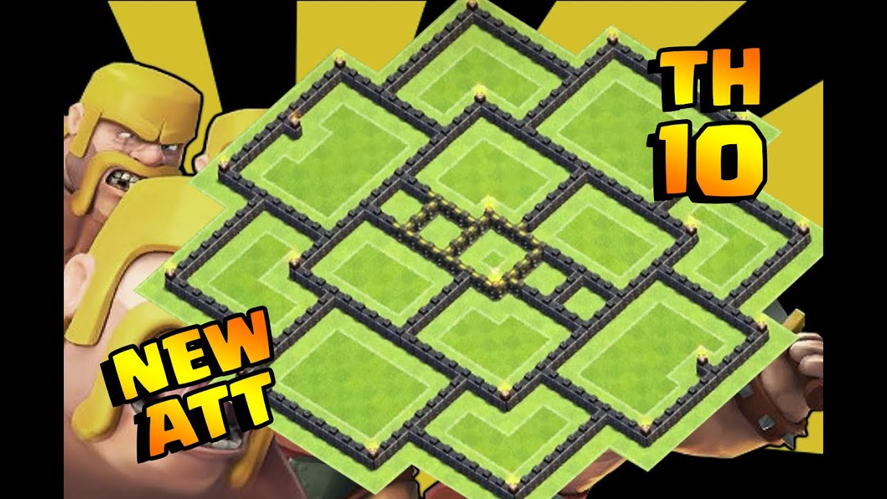 CLASH OF CLANS - LAYOUT FARM/HÍBRIDO CV10 - [ATUALIZAÇÃO 2016] BEST TH10 FARMING BASE