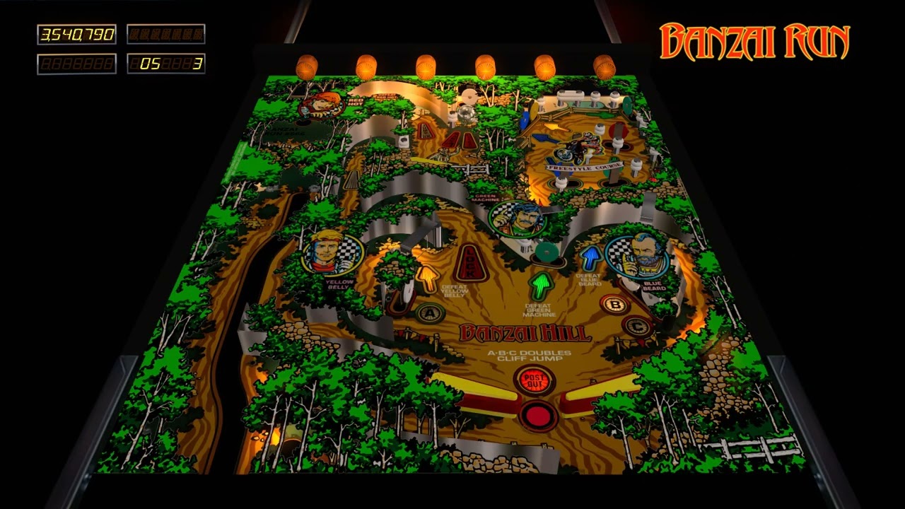Banzai Run (Williams 1998) - TastyWasps - Visual Pinball X / VPX - Finish Line and King of the Hill!