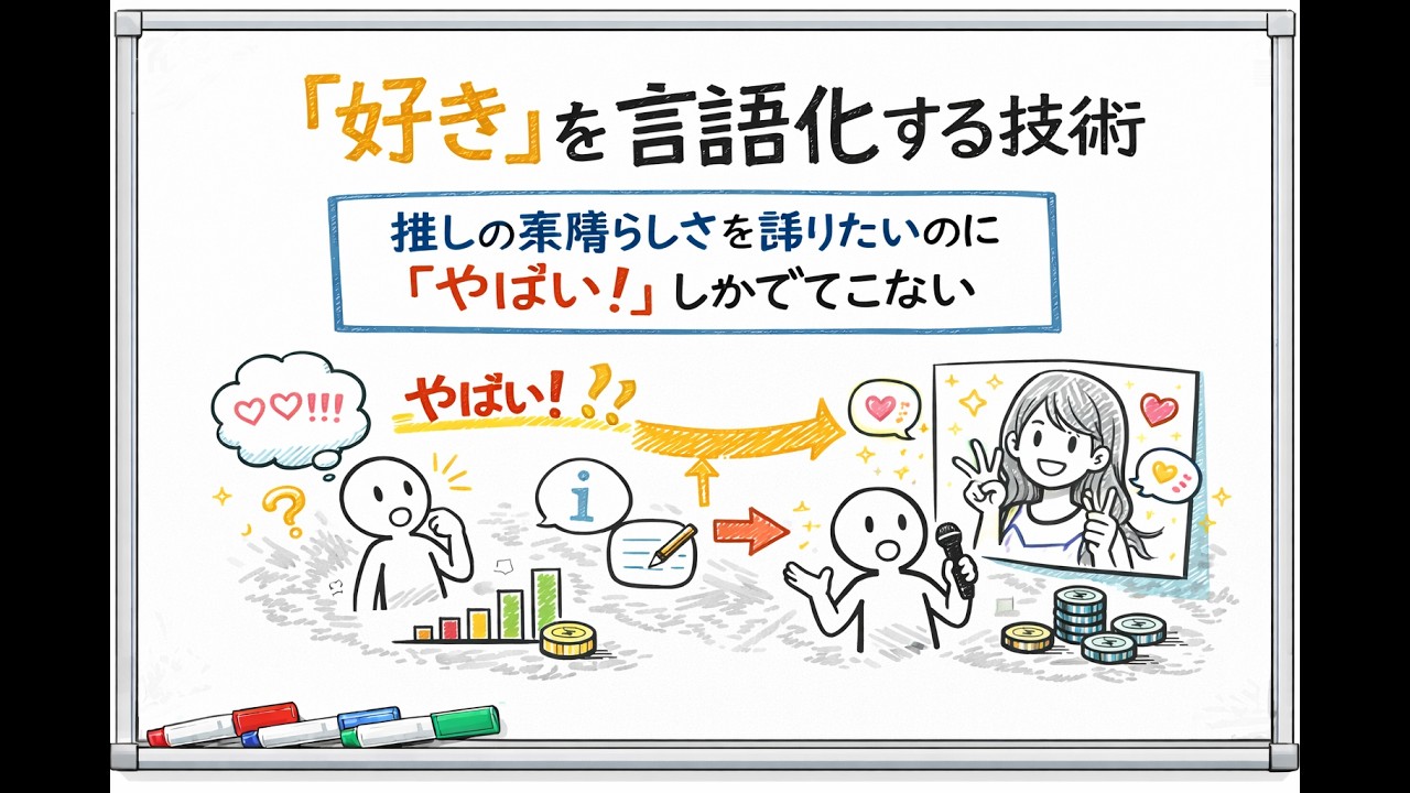 【タイパビジネス】「好き」の理由を伝える方法