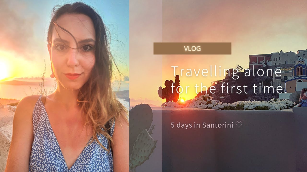 Solo Travelling in Santorini (+Naxos) || SUMMER VLOG!