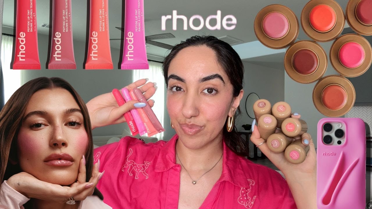 Hailey Bieber's NEW Rhode Skin Pocket Blushes & Summer Peptide Lip Tints: Try-On & Review!