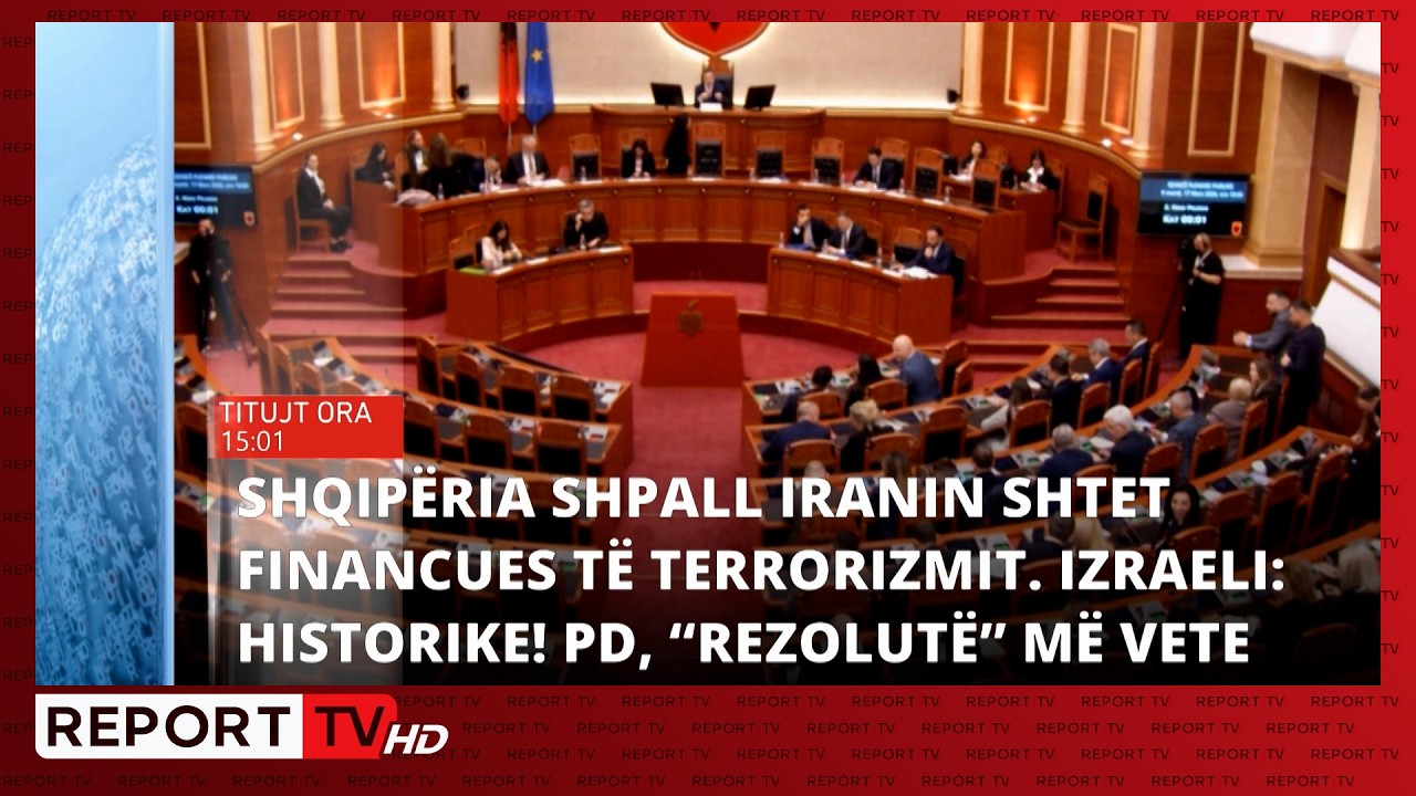 Flashi informativ në Report TV, ora 15:00, 17 Mars 2026