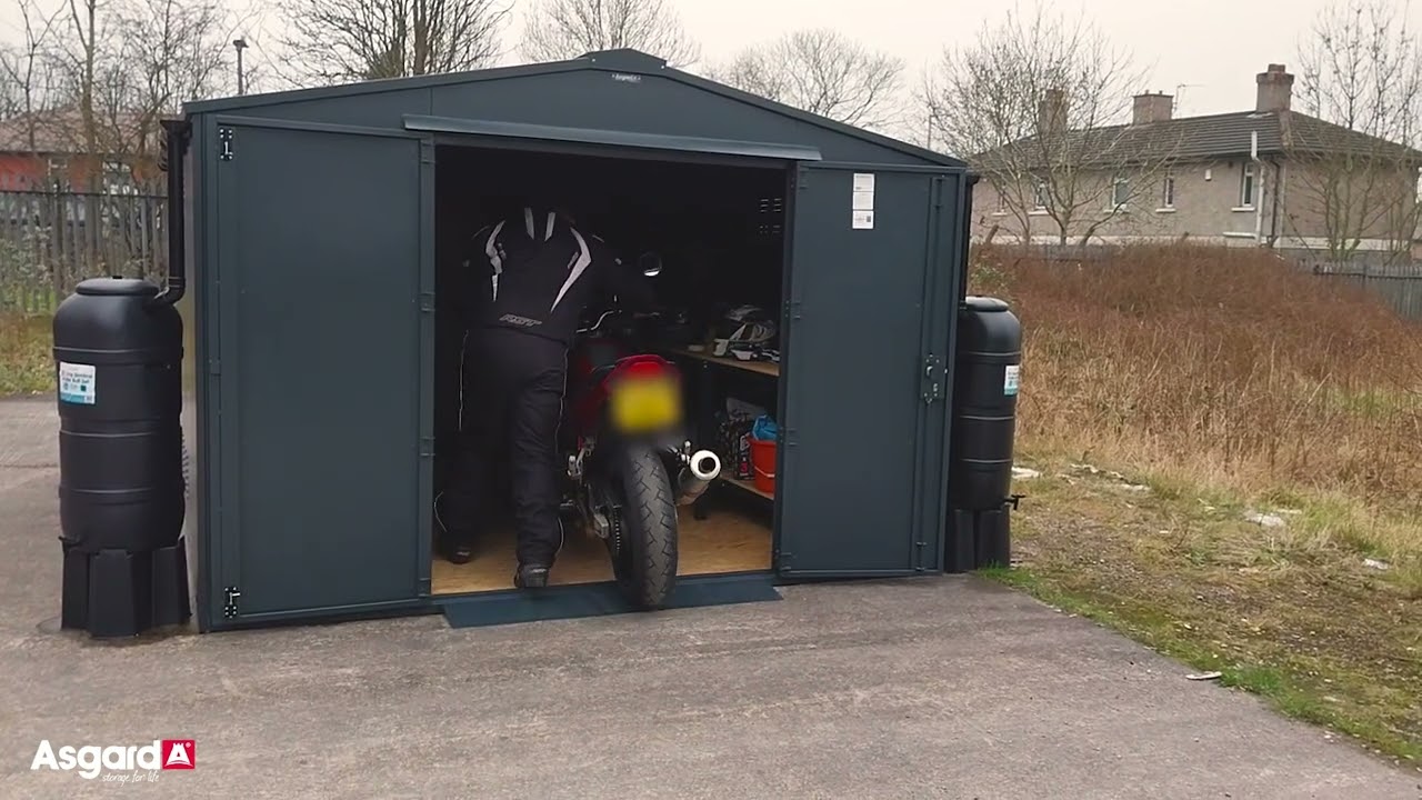 Inside the Motorbike Workshop - 10ft x 11ft Shed