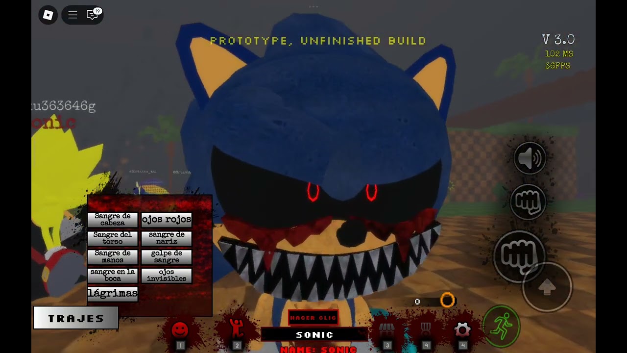 Jugando sonic.exe rp remake reborn actualmente este prototipo esta cerrado
