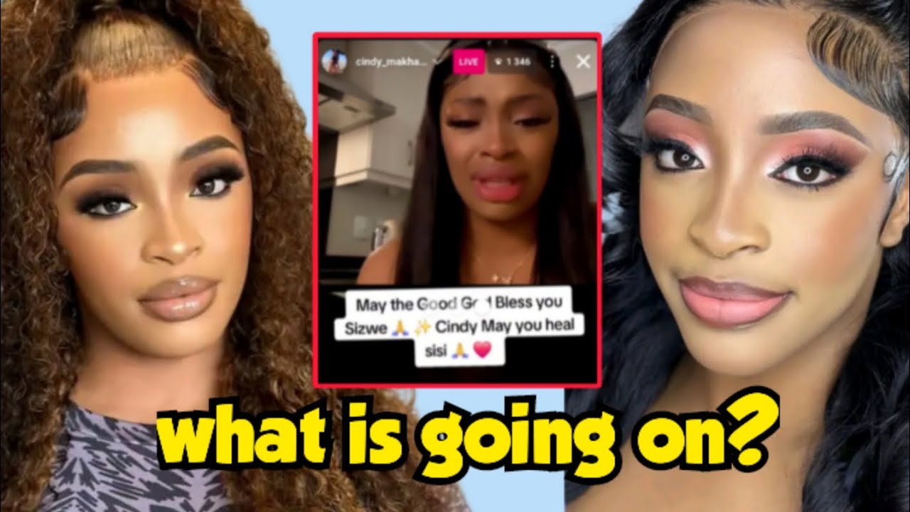 Cindy Makhathini breaking down live on Instagram!