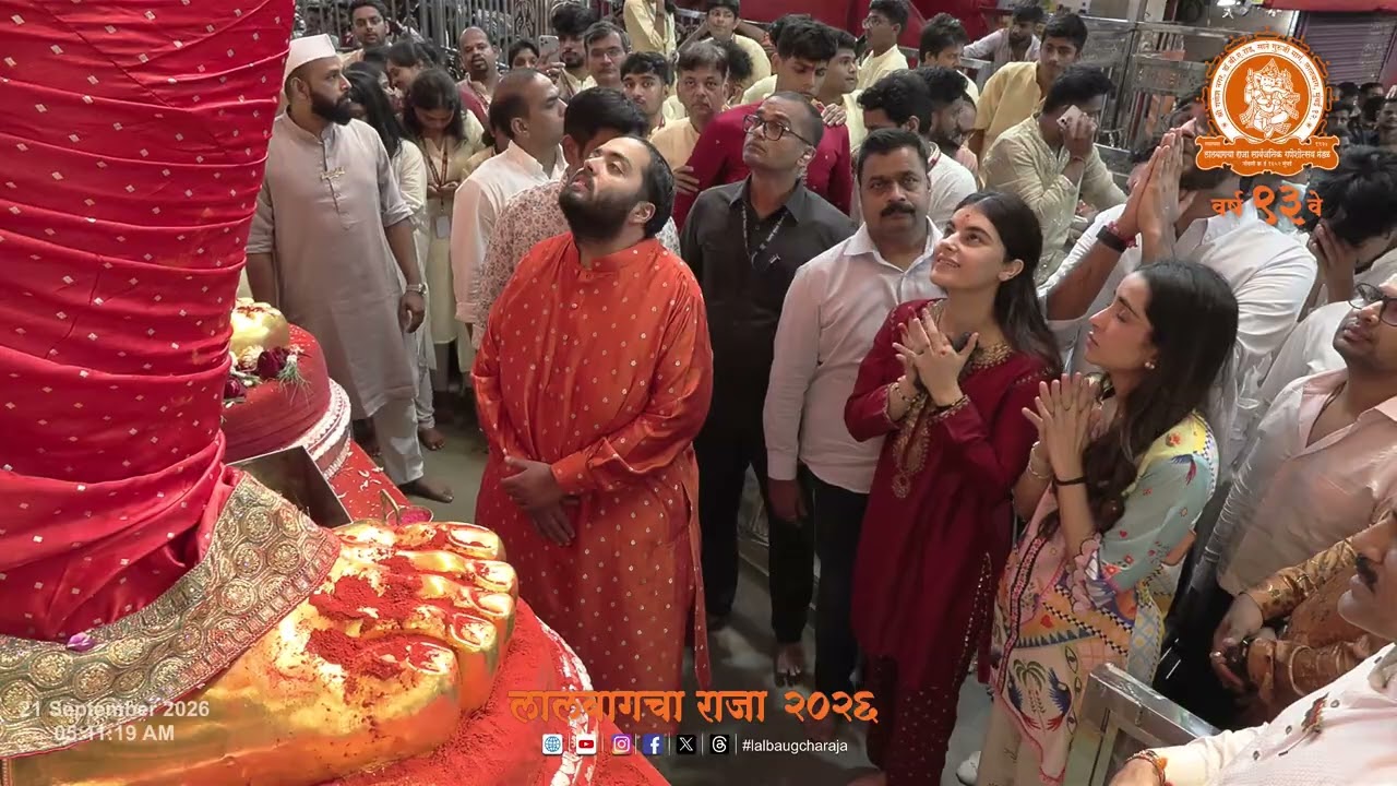 Respected Mr. Anant Ambani At Lalbaugcha Raja 2026