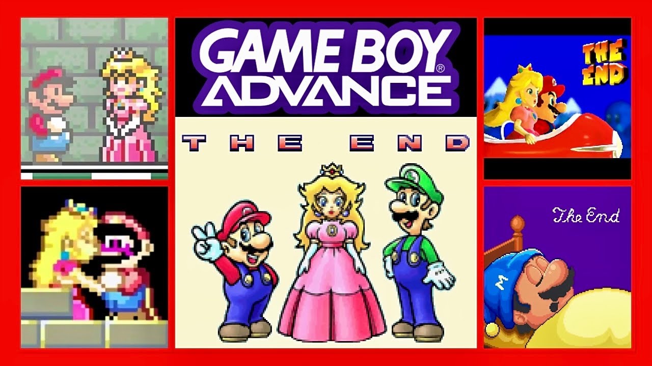 Evolution of Super Mario Game Boy Advance Games Endings
