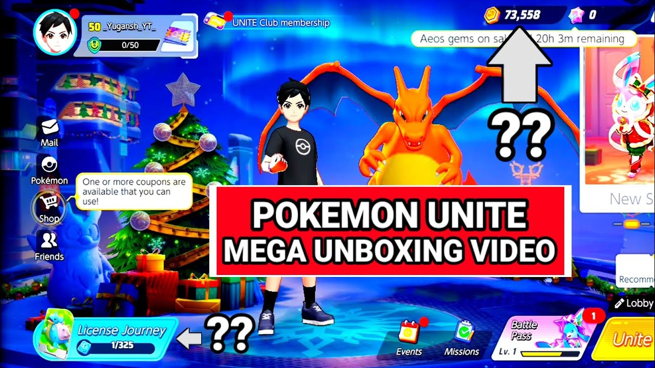 MY POKEMON UNITE MEGA UNBOXING VIDEO.