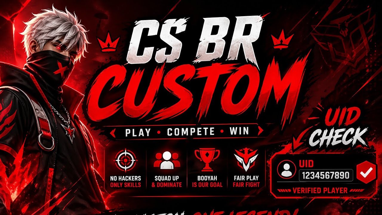 FREE FIRE LIVE 🔴 CS + BR CUSTOM ROOM | FULL FUN 😱 HEADSHOT CHALLENGE | JOIN NOW#FreeFireLive #Custom