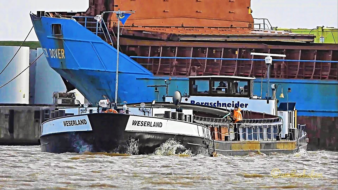 Binnenschiff GMS WESERLAND Emden riverbarge DC2704 MMSI 211505620