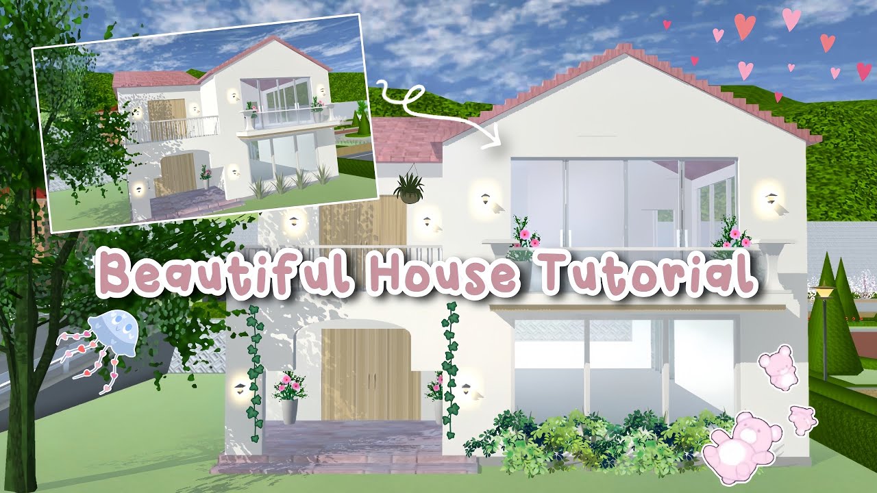 Урок по созданию красивого дома 🌸✨ || Sakura School Simulator