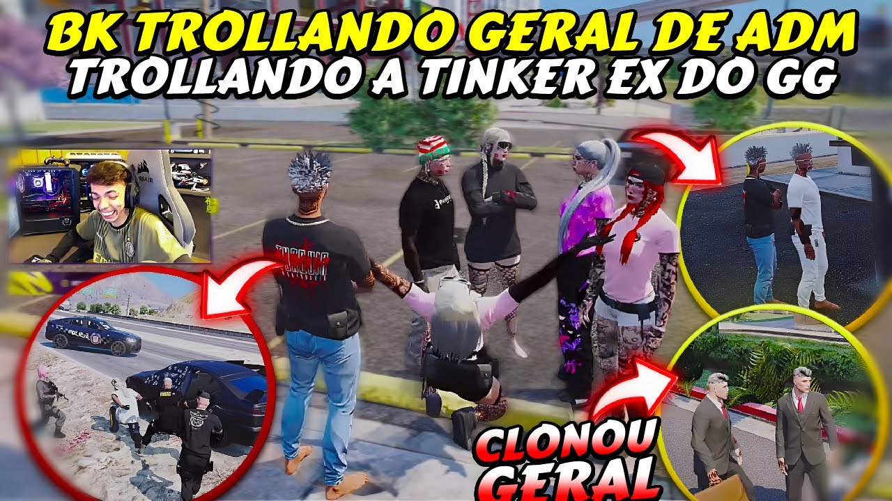 BK TROLLANDO GERAL DE ADM | TROLLANDO A TINKER EX DO GUGU |  BK SE INFILTROU NO GUETO DA ESPANHA |