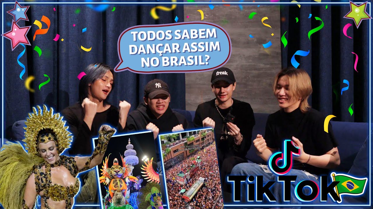 GRUPO TAILAND&Ecirc;S REAGE AO CARNAVAL BRASILEIRO - TIKTOK BRASIL (COM 4MIX)