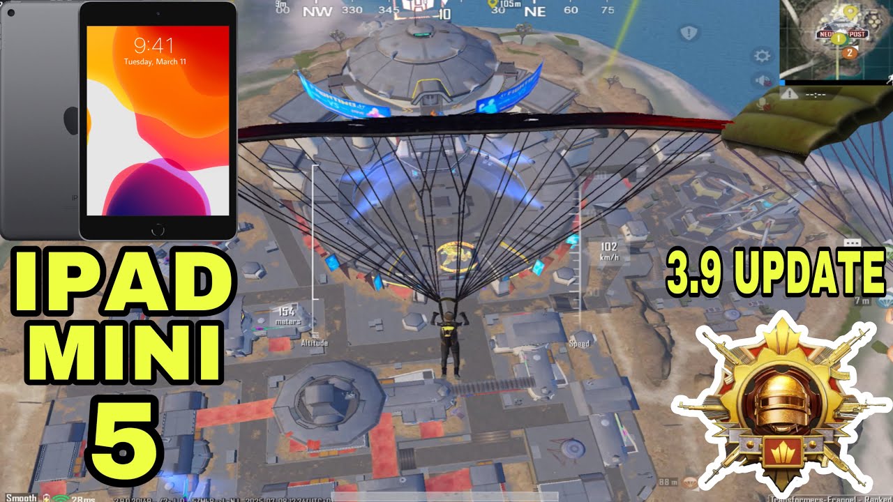 IPAD MINI 5 GAMEPLAY in 3.9 UPDATE | IPAD MINI 5 PUBG TEST 2025 | PUBG SUPER SMOOTH GAMEPLAY | PUBGM