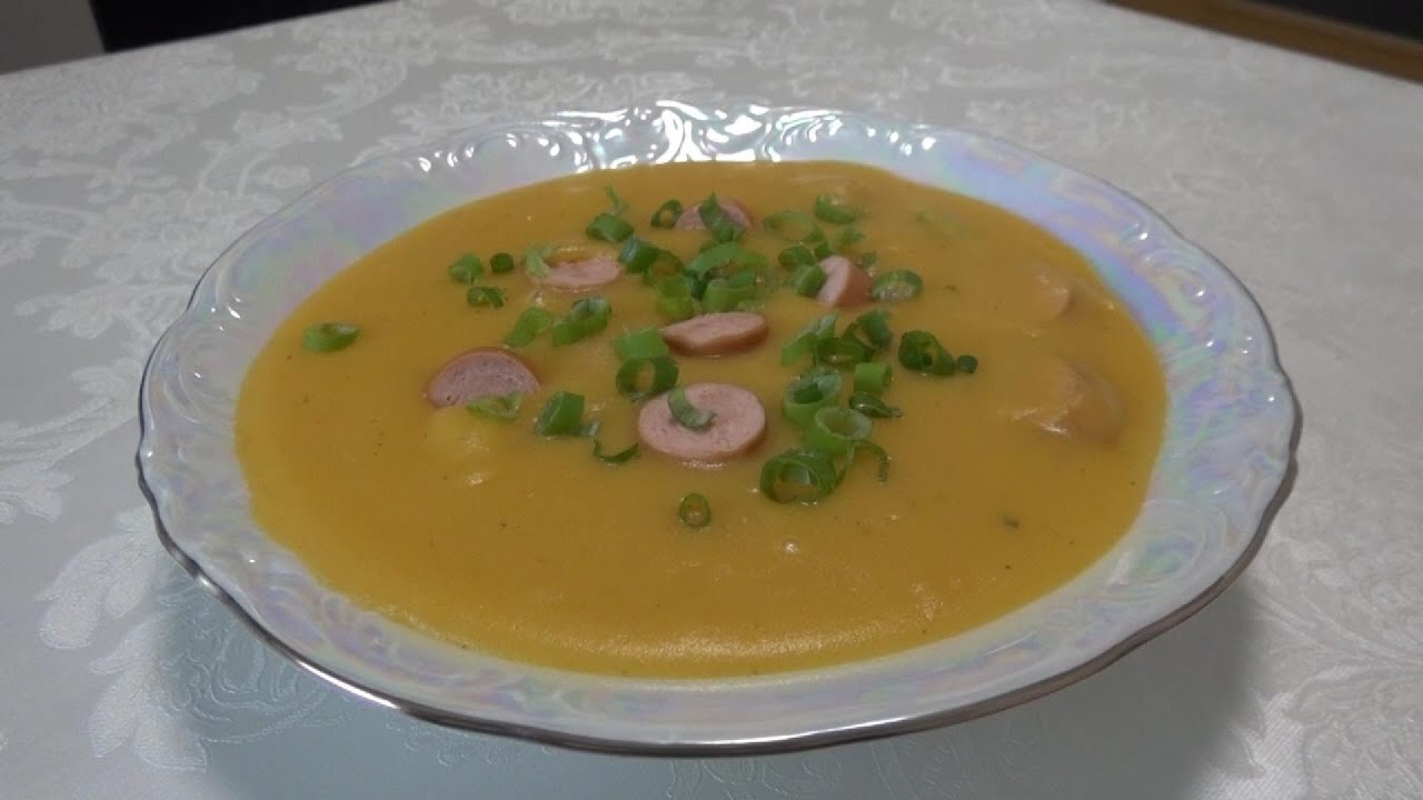 картофельный суп с сосисками