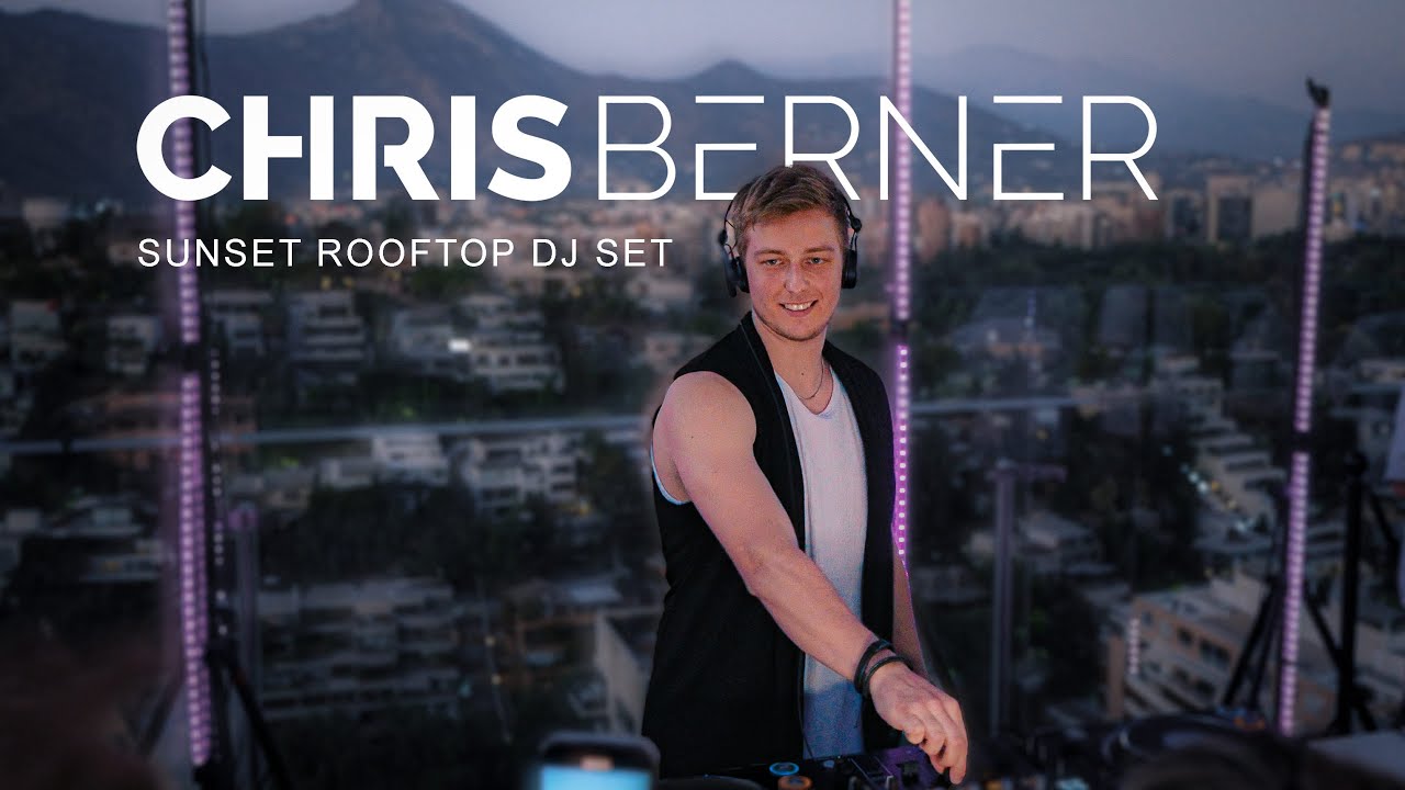 Sunset Rooftop DJ Live Set | Dark Afro House @ W Hotel Santiago | Chris Berner (4K)