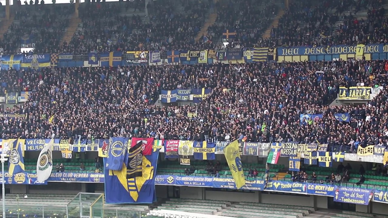 Verona, il sostegno, il colore e gli insulti del derby vs Vicenza, Serie B 2016/17