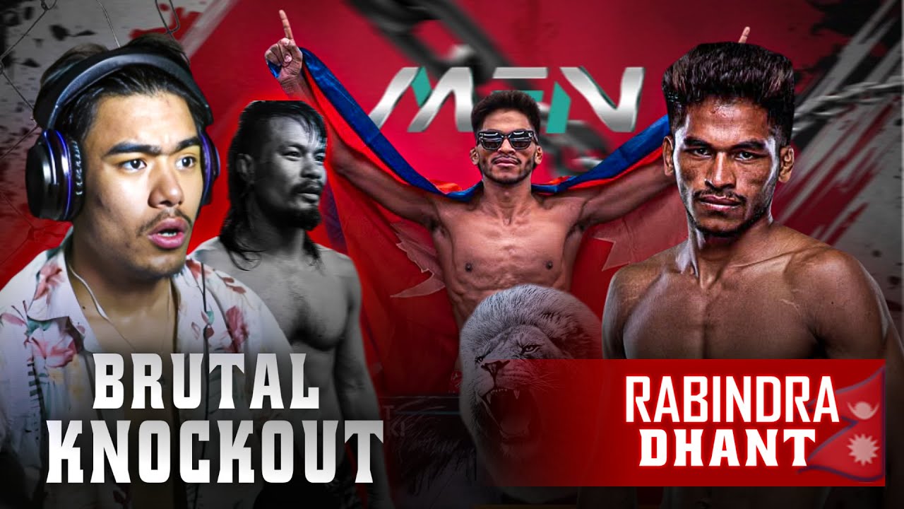 Rabindra Dhant Vs Chungreng Koren Fight | MFN 17 Main Event | Nepal Vs India Full Fight Reaction