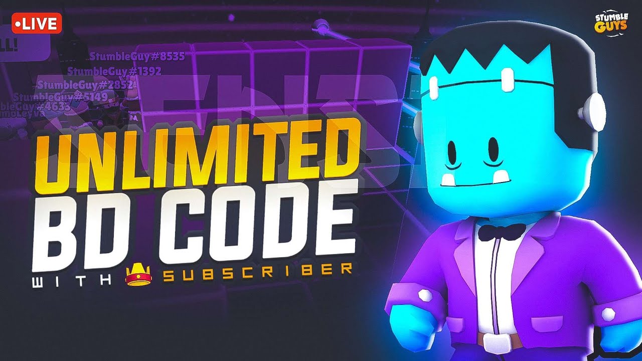 Unlimited BD Codes 0.50.3 Version In Stumble Guys || #stumbleguyslive  #gameonraj