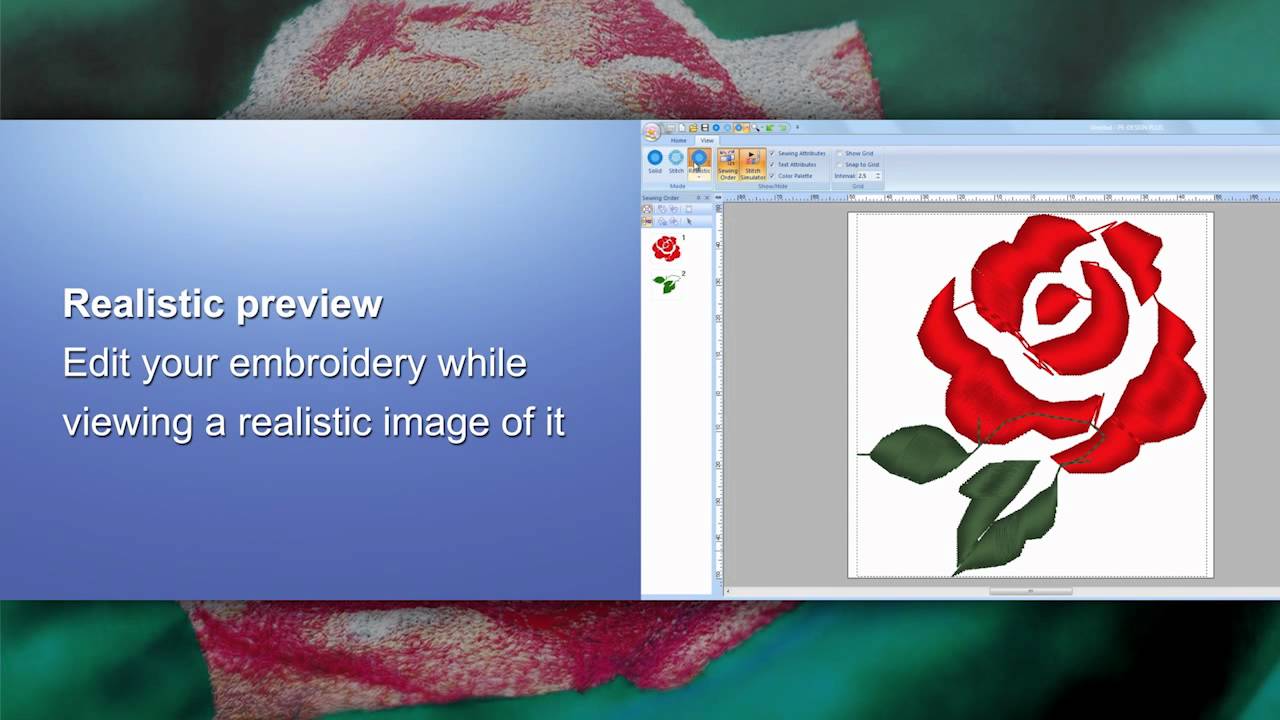 Brother Embroidery Software PE-Design Plus, PE-Design Next English