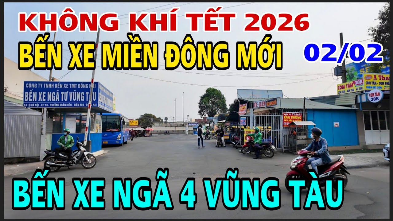 KHÔNG KHÍ TẾT 2026 TỪ BẾN XE MIỀN ĐÔNG MỚI VỀ BẾN XE NGÃ 4 VŨNG TÀU .