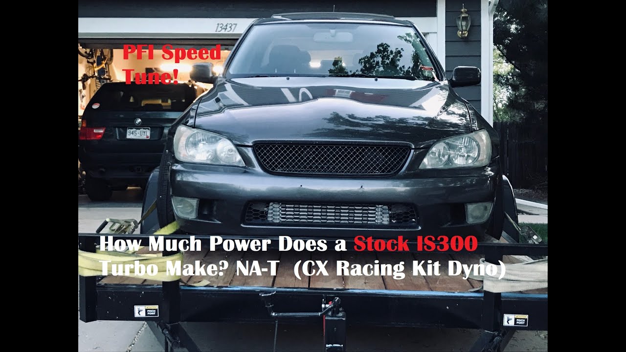 How Much Power does a NA-T Stock IS300 Make?  PFI Speed Dyno Tune